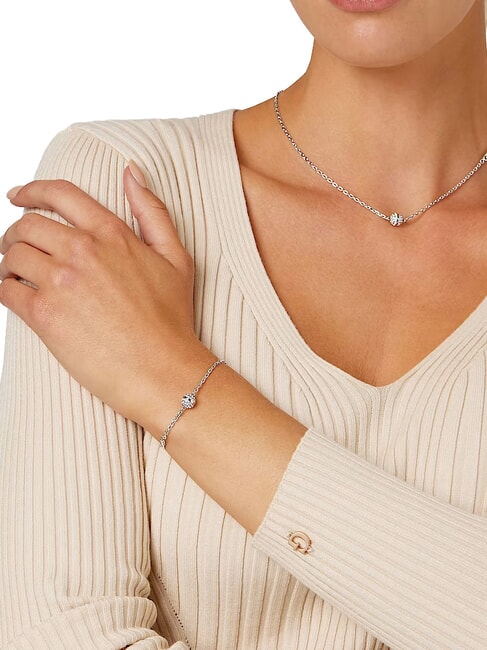CALYPSO Armband mit Kugel und Kristallen SILBER - Armb&auml;nder