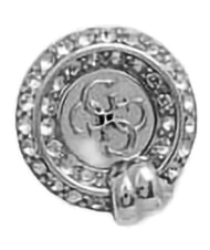 GUESS KNOT YOU Silberne Ohrringe, 4G-Anh&auml;nger SILBER - Ohrringe - 4