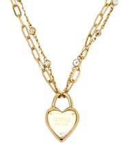 GUESS ALL YOU NEED IS LOVE Halskette mit herzf&ouml;rmigem Anh&auml;nger gelbes Gold - Halsketten - 3