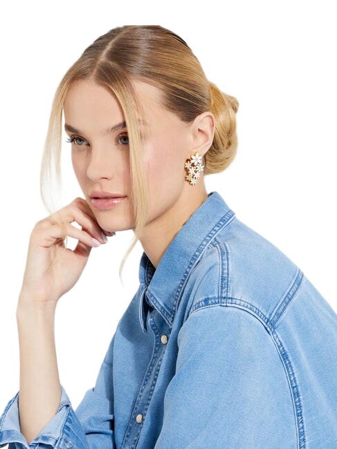 WHITE LOTUS Goldene Ohrringe mit Lotusmotiv Gold - Ohrringe