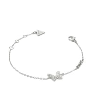 GUESS CHRYSALIS Armband mit schmetterlingsf&ouml;rmigem Anh&auml;nger SILBER - Armb&auml;nder - 3