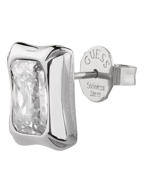 BAMBOO Silberne Ohrringe, quadratisches Modell SILBER - Ohrringe