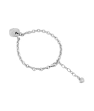 GUESS CRAZY IN LOVE Silbernes Armband mit herzf&ouml;rmigem Anh&auml;nger SILBER - Armb&auml;nder - 3