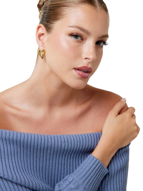 BERBERA Ohrringe aus Gelbgold, Herzform gelbes Gold - Ohrringe