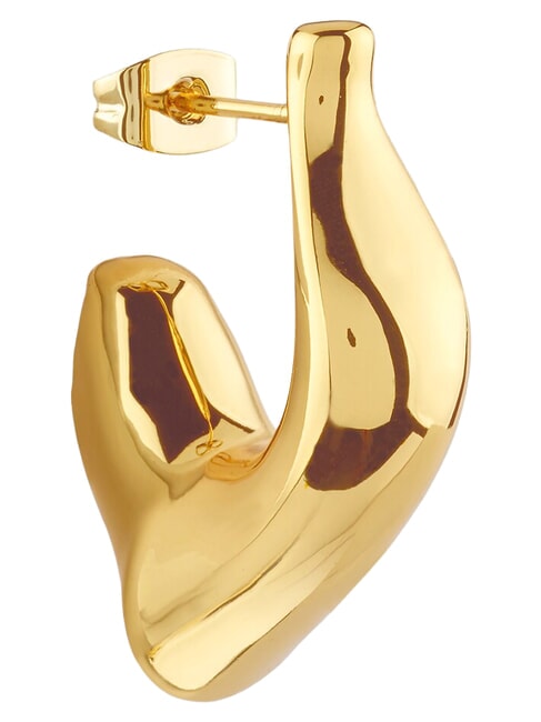 BERBERA Ohrringe, superleichtes, abgerundetes Modell gelbes Gold - Ohrringe