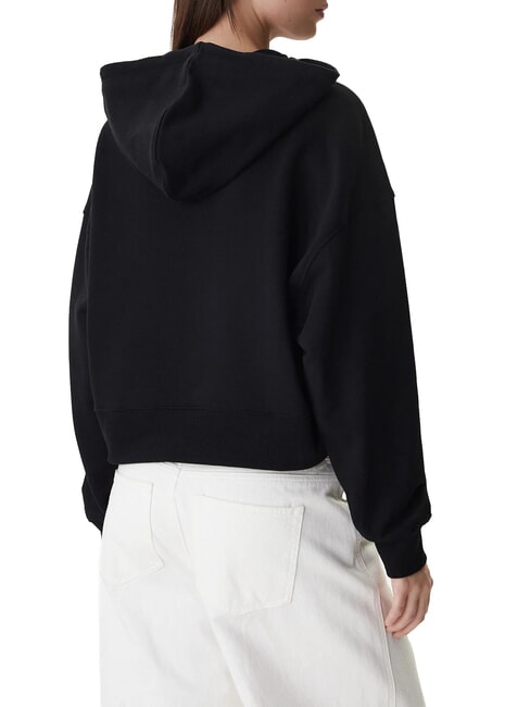 DROP BAKER CROP Kapuzenpullover jetbla - Sweatshirts Damen