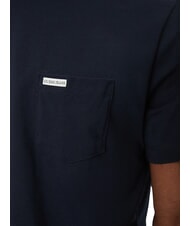 GUESS JEANS REGULAR LOGO Baumwoll-T-Shirt gewagter Ozean - Herren-T-Shirts - 3