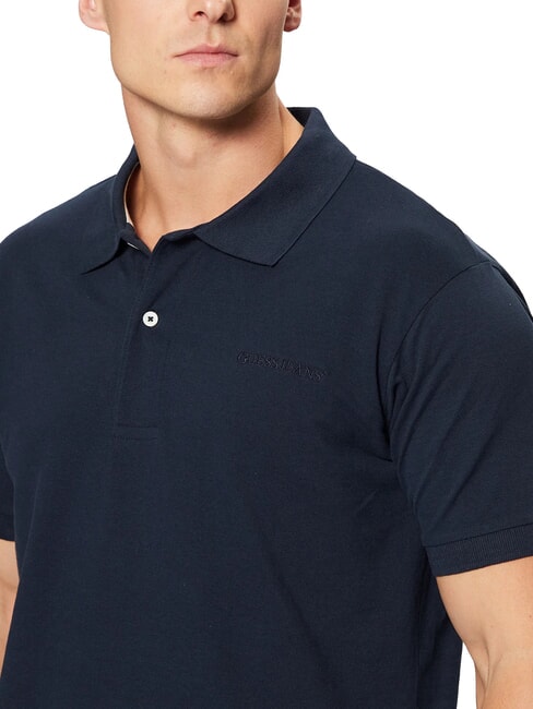 EMBRO LOGO Poloshirt aus Baumwolle gewagter Ozean - Herren-Polo-Shirts/Herren-Polo-Shirt/Herrenpoloshirt/Herrenpoloshirts