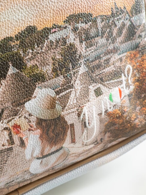 YESBAG Reporter-Schultertasche romantische Trulli - Damentaschen