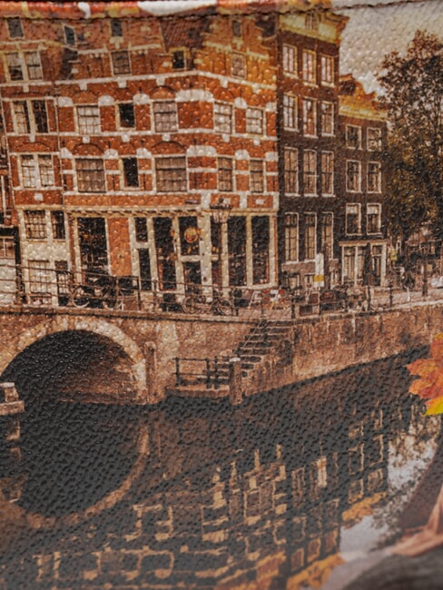 YESBAG Gro&szlig;er Rucksack mit Tasche Herbst in Holland - Damentaschen