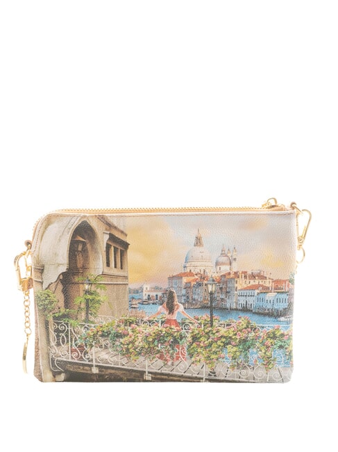 YESBAG Kleine Clutch mit Schulterriemen blumenreicher Kanal - Damentaschen