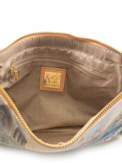 YESBAG Clutch mit Schulterriemen aus Metall blumenreicher Kanal - Damentaschen