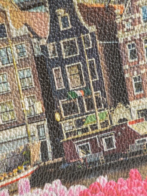 YESBAG Gro&szlig;er, ausgestellter Kosmetikkoffer Tulpen - Beauty-Case