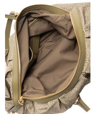 BORBONESE VIS-A-VIS Maxi-Handtasche mit Schulterriemen Olive - Damentaschen - 5