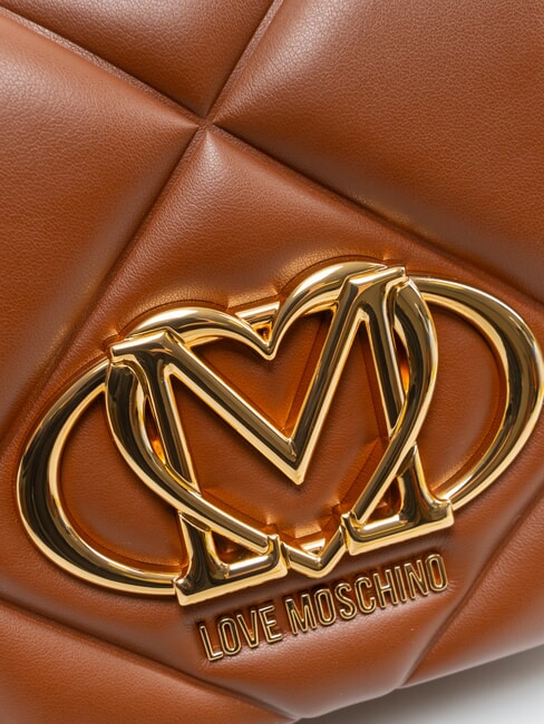 EMBOSSED Mini-Schultertasche braun - Damentaschen