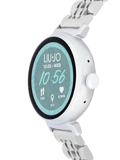 GLAM Smartwatch mit Geh&auml;use aus Zinklegierung und Stahl Silber - Uhren