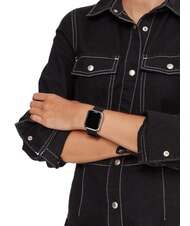 LIUJO VOICE MINI Uhr, Smartwatch mit Silikon- und Stahlgeh&auml;use Silber - Uhren - 4