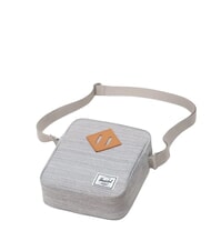 HERSCHEL HERITAGE Kleine Geldb&ouml;rse HELLGRAUER KREUZSCHLACH / WEISS RU - Umh&auml;ngetaschen Herren - 3