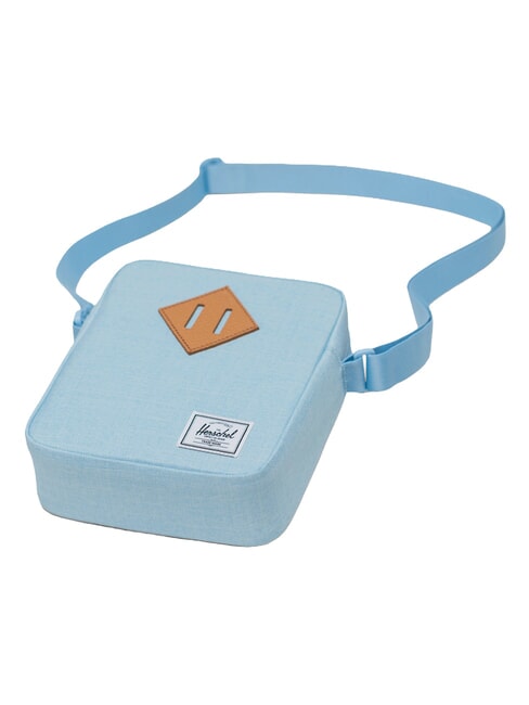 HERITAGE Kleine Geldb&ouml;rse blaue Glocke, Kreuzschraffur - Umh&auml;ngetaschen Herren