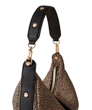 BORBONESE FRAME Hobo-Tasche, Mini-Tasche, Schultertasche OP / NATUR / SCHWARZ - Damentaschen - 5