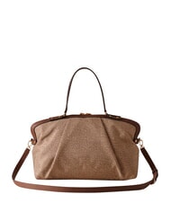 BORBONESE FRAME Gep&auml;cktasche mit Schultergurt beiger Meer - Damentaschen - 2