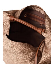 BORBONESE PLIE Mittelgro&szlig;e Hobo-Tasche beiger Meer - Damentaschen - 4