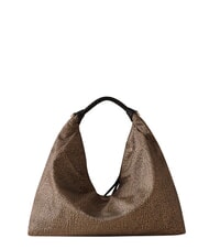 BORBONESE PLIE Mittelgro&szlig;e Hobo-Tasche OP / NATUR / SCHWARZ - Damentaschen - 2