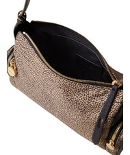 BORBONESE POCHE Umh&auml;ngetasche OP / NATUR / SCHWARZ - Damentaschen - 4