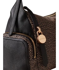 BORBONESE POCHE Umh&auml;ngetasche OP / NATUR / SCHWARZ - Damentaschen - 5