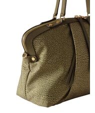 BORBONESE FRAME Gep&auml;cktasche mit Schultergurt Olive - Damentaschen - 5