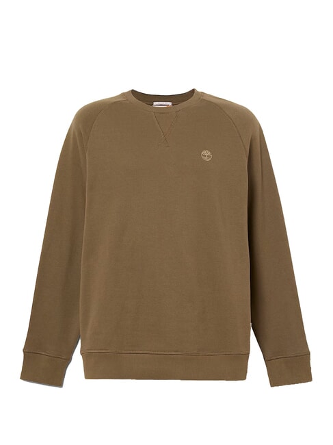 ER BASIC REGULAR Sweatshirt mit Rundhalsausschnitt Blattgr&uuml;n-Kasselerde - Sweatshirts Herren