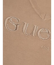 GUESS SAYLOR LOGO  Pullover Seide Taupe - Damenpullover - 3