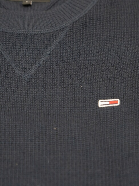 TH JEANS Rundhalspullover dunkle Nachtmarine - Herrenpullover