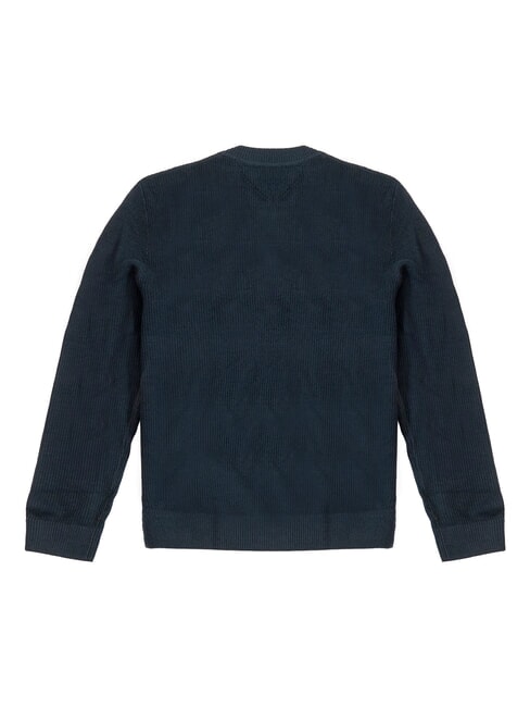 TH JEANS Rundhalspullover dunkle Nachtmarine - Herrenpullover