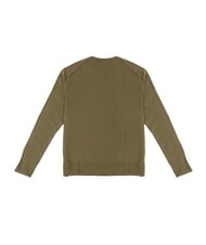 TOMMY HILFIGER PIMA Pullover mit Rundhalsausschnitt aus Kaschmirmischung Armeegr&uuml;n - Herrenpullover - 3