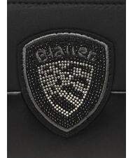 BLAUER PADDED Glitzergeldb&ouml;rse SCHWARZ - Brieftaschen Damen - 4