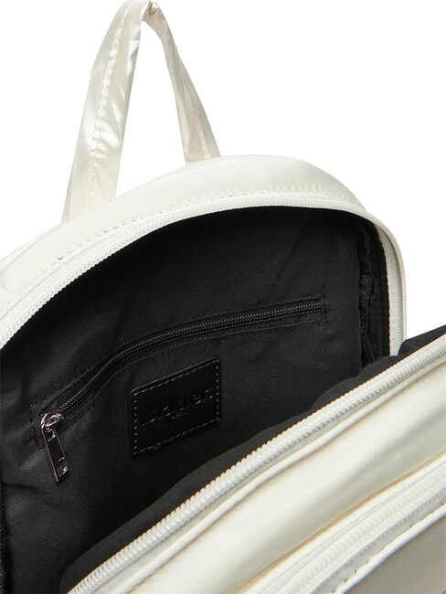 PADDED NYLON Rucksack mit Strass-Logo Wei&szlig; - Damentaschen