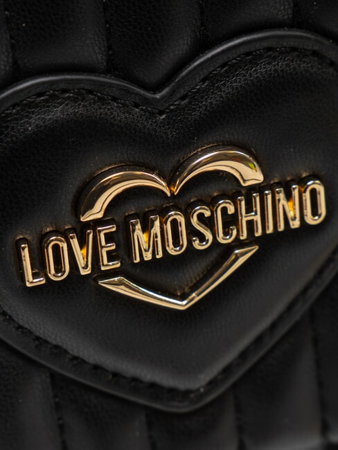 BUBBLY LOVE Mini-Schultertasche / Umh&auml;ngetasche Schwarz - Damentaschen