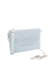 LOVE MOSCHINO SIGNATURE LOVE Clutch mit Schulterriemen hellblau - Damentaschen - 2