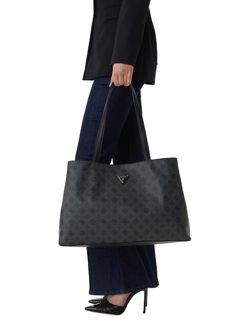 WILDER Einkaufstasche, doppelt tragbar dunkelgrau - Damentaschen