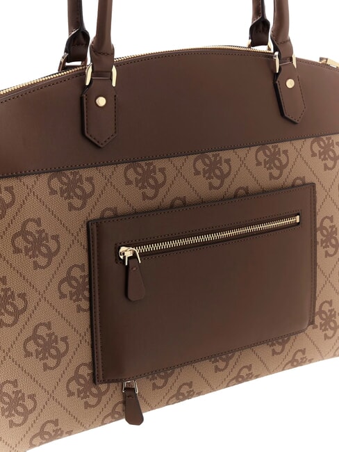 BERTA Handtasche Latte-Logo / braun - Damentaschen