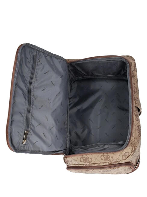 BERTA Rucksack mit mehreren F&auml;chern, unter dem Sitz 45 cm Latte-Logo / braun - Damentaschen