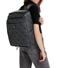 GUESS BERTA Rucksack mit mehreren F&auml;chern, unter dem Sitz 45 cm Kohle - Damentaschen - 2