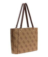 GUESS NOELLE 2 Einkaufstasche, Umh&auml;ngetasche Latte-Logo / braun - Damentaschen - 2