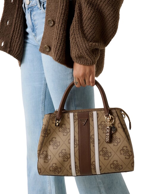 NOELLE 2 LUXURY Handtasche Latte-Logo / braun - Damentaschen