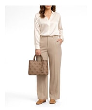 GUESS MERIDIAN 2 Handtasche mit Schulterriemen MILCH-LOGO - Damentaschen - 2