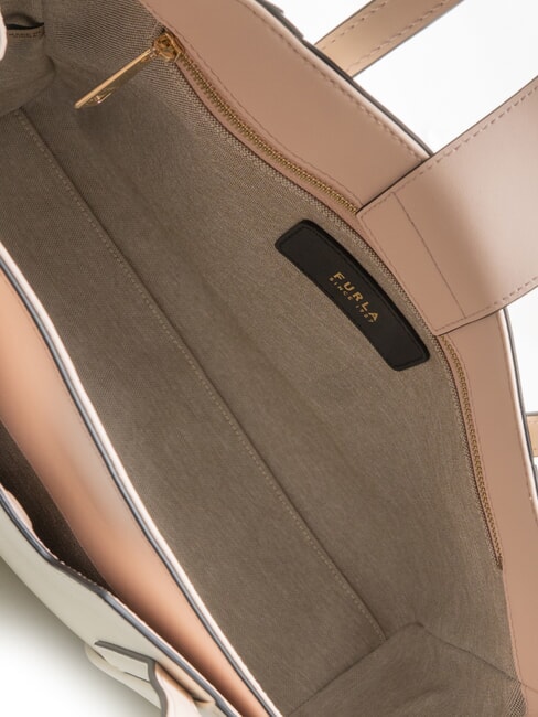 RIVA Schultertasche, Leder CREME - Damentaschen