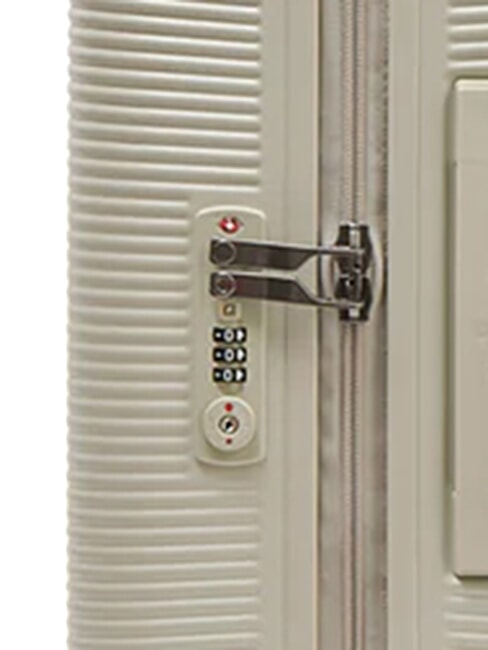 ULTIMA Erweiterbarer Hartschalen-Trolley Beige - Handgep&auml;ck