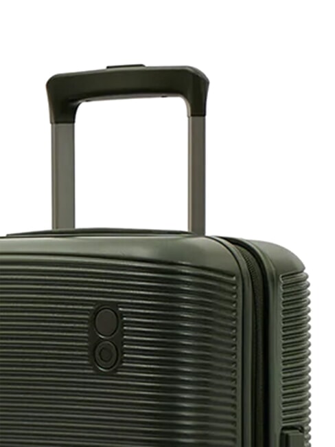 ULTIMA Erweiterbarer Hartschalen-Trolley tiefes Olivgr&uuml;n - Handgep&auml;ck