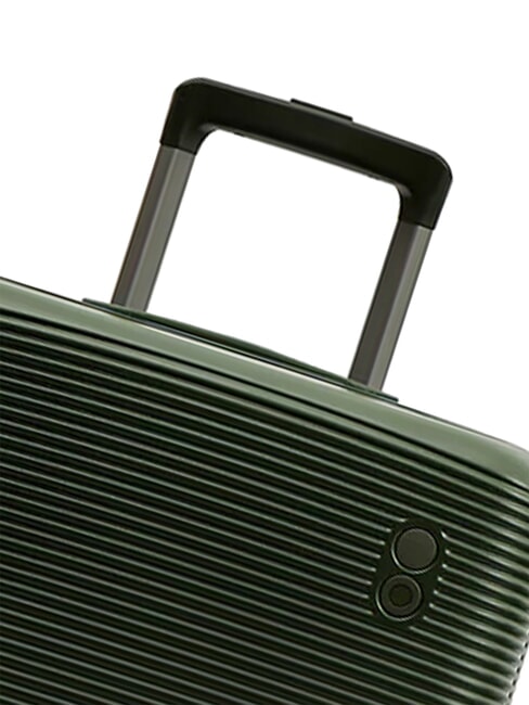 ULTIMA Erweiterbarer Hartschalen-Trolley tiefes Olivgr&uuml;n - Handgep&auml;ck